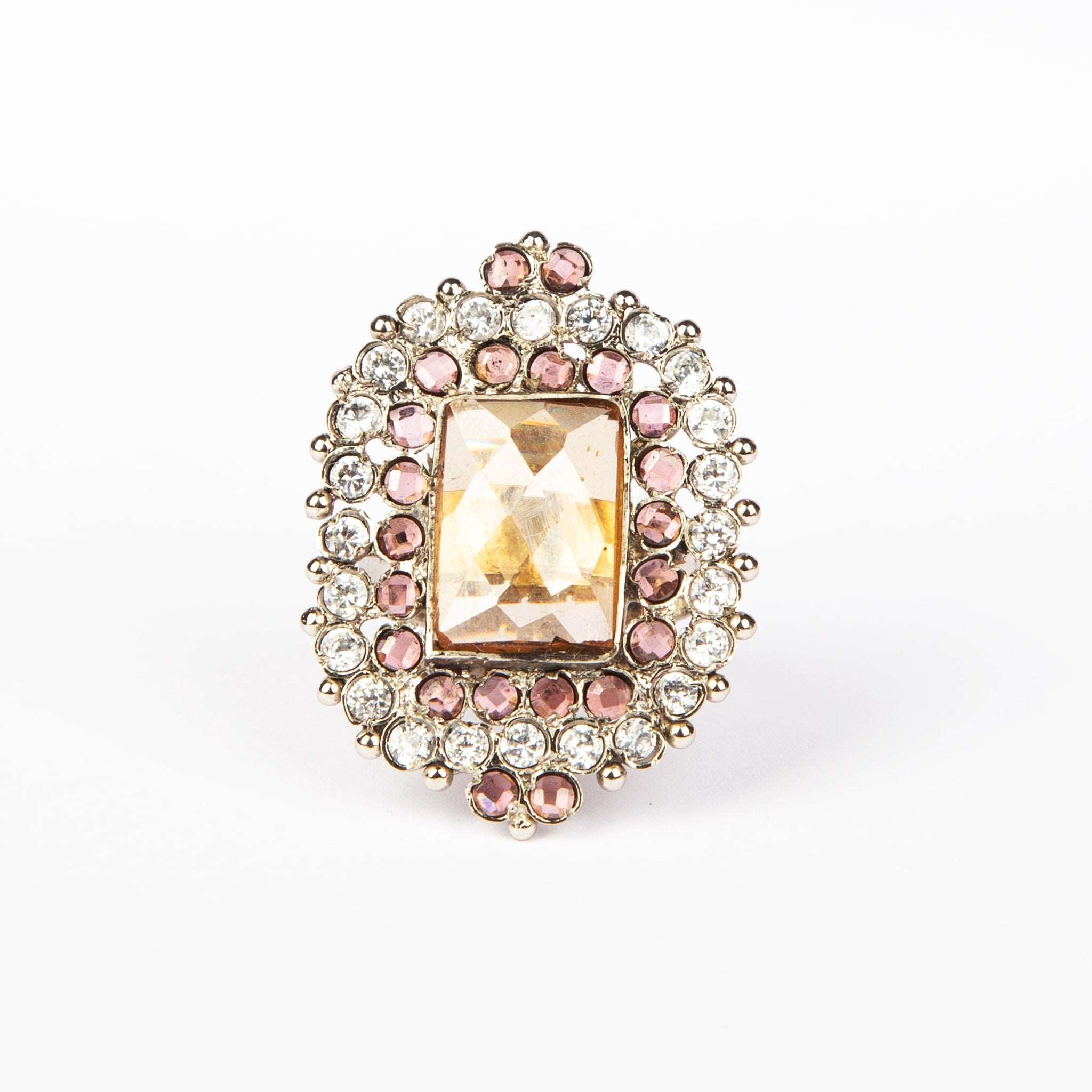 Cushion Cut Stoned Ring