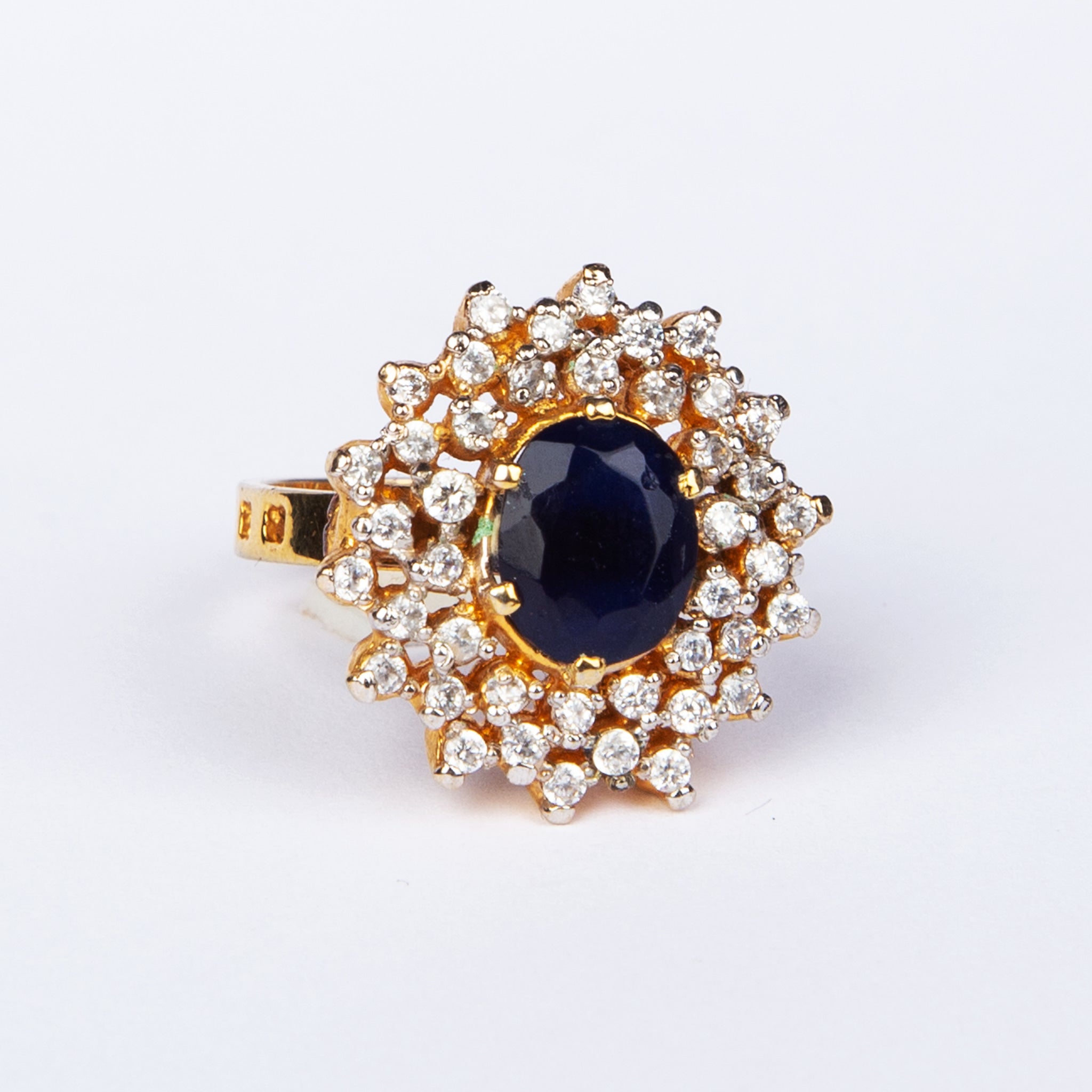 Kinel Vintage Black Stone Ring
