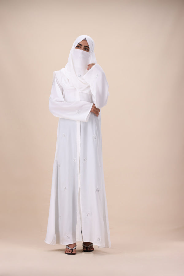 WHITE WHISPER ABAYA