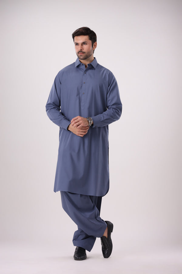 SIGNATURE SLATE BLUE SHALWAR QAMEEZ