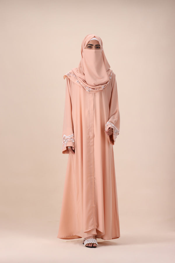 PEACH BLUSH ABAYA