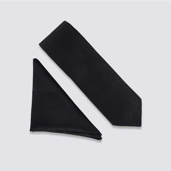 BLACK TIE & POCKRT SQUARE