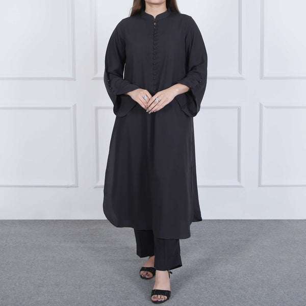 CHARCOAL GREY 2PC (ST830) STITCHED SUIT