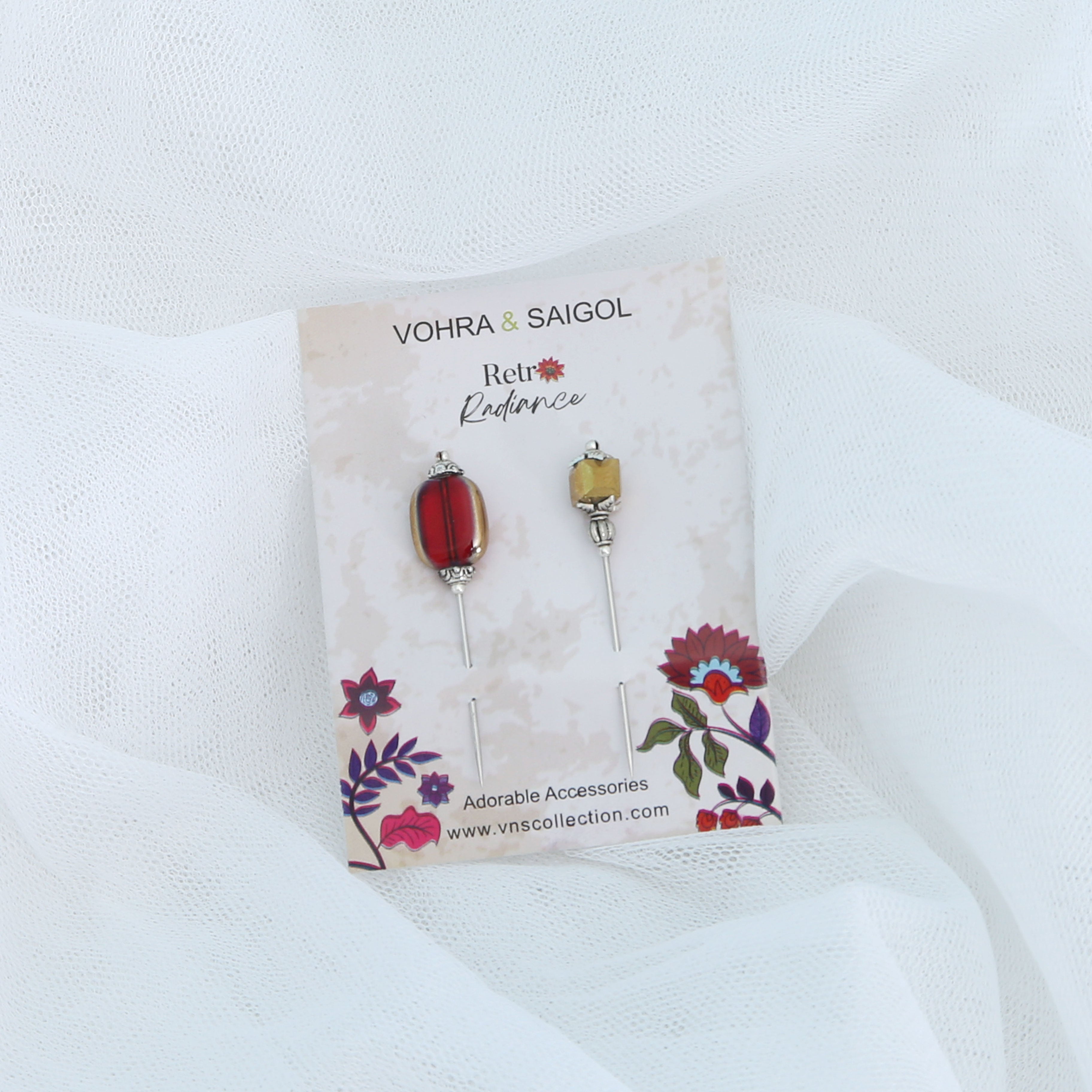 RETRO RADIANCE HIJAB PINS SET OF 2
