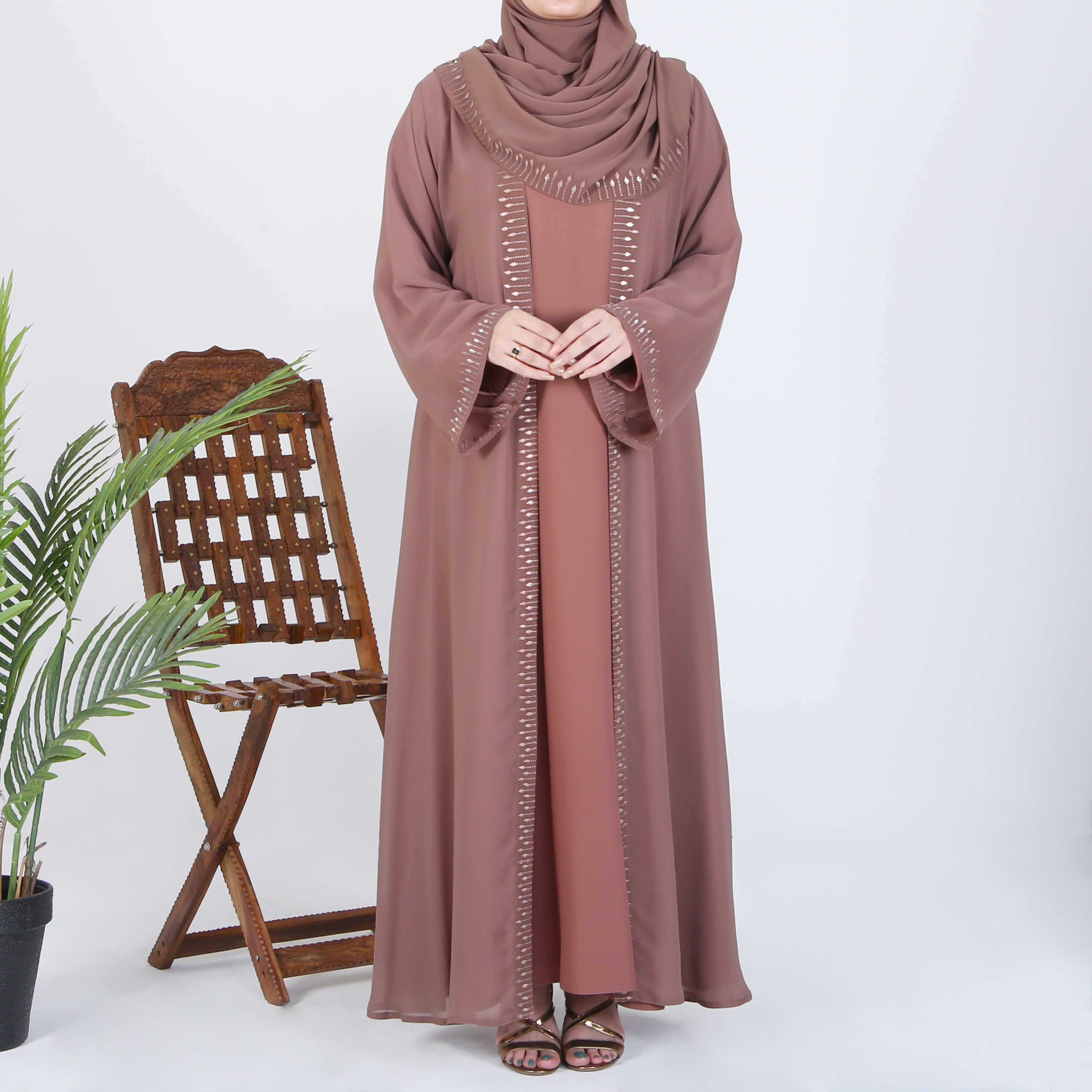 ALMOND FROST ABAYA(RB874)