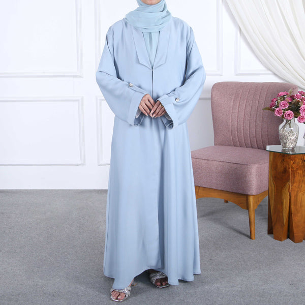 SERENE ELEGANCE BLUE ABAYA(RB921)