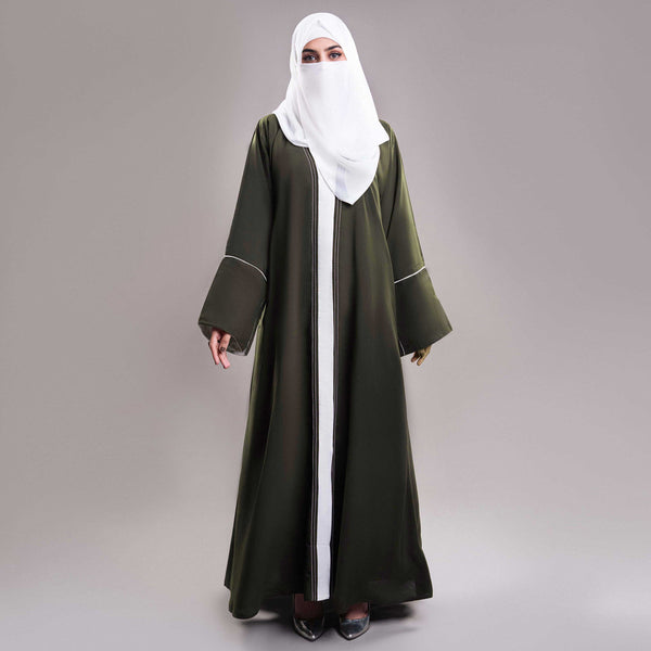 OLIVE GREEN ABAYA(PR896)