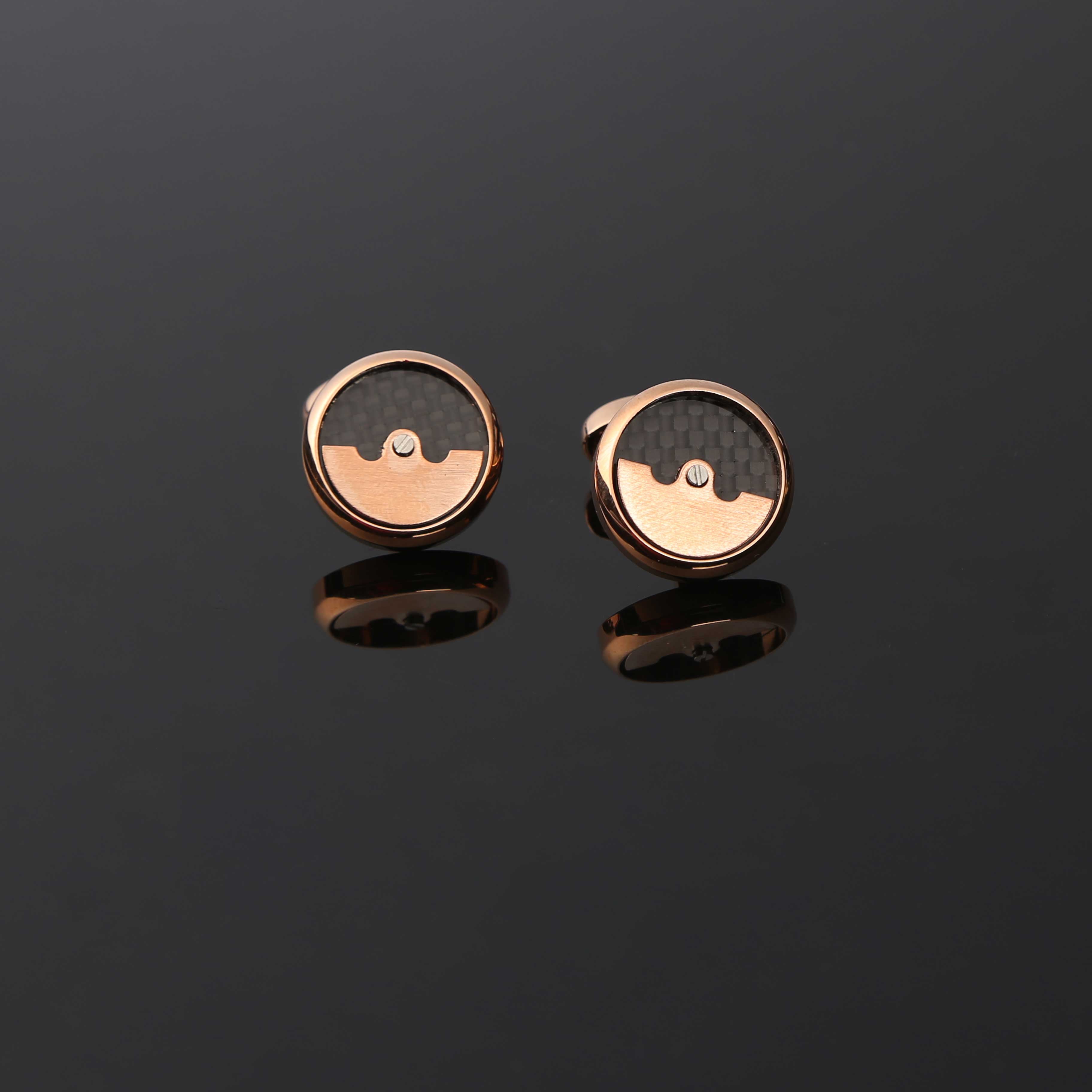 GOLD GLOB CUFFLINKS