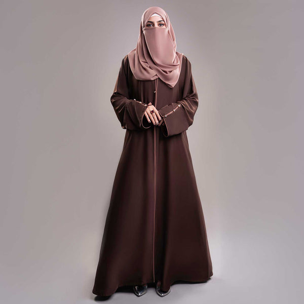 SEAL BROWN ABAYA(RB861)