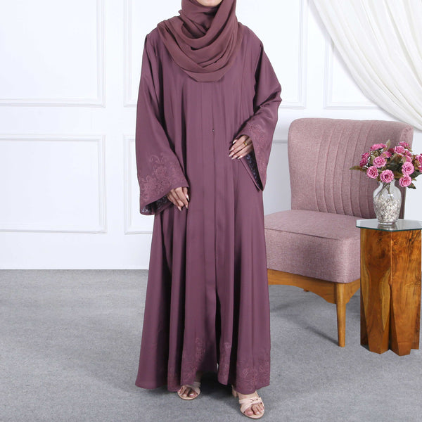 JAM ROSE EMBROIDED ABAYA (PR903)
