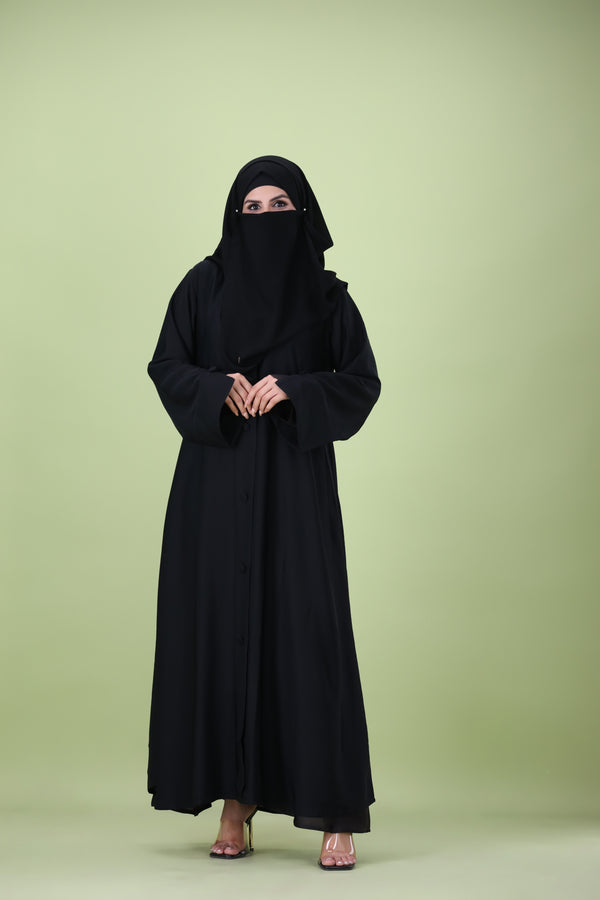 NOOR BUTTONED ABAYA