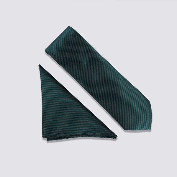 TIMBER GREEN TIE & POCKRT SQUARE