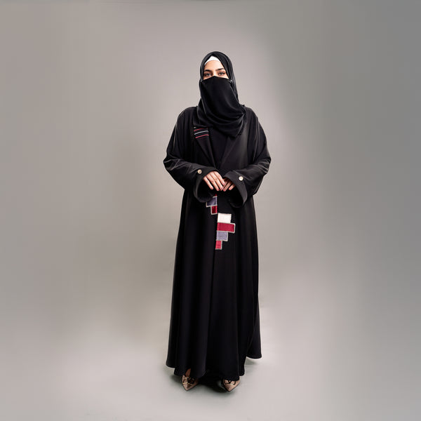 Noir Grace Abaya(RB923)