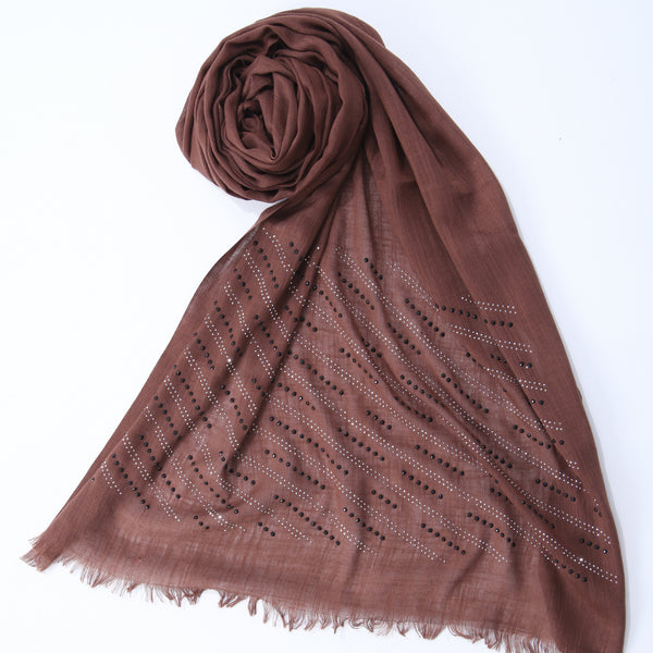 BROWN STONE HIJAB