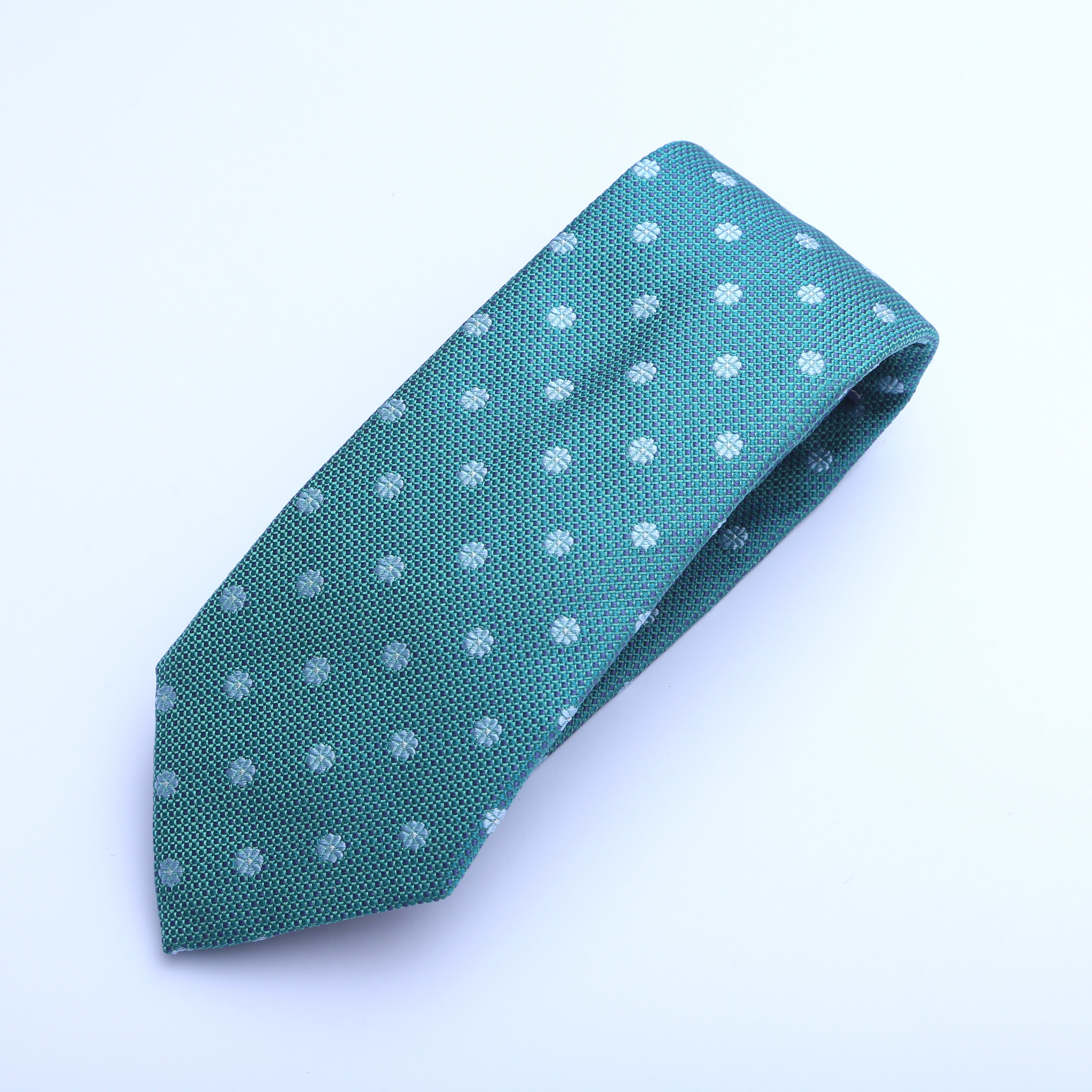 GREEN FLOWER TIE