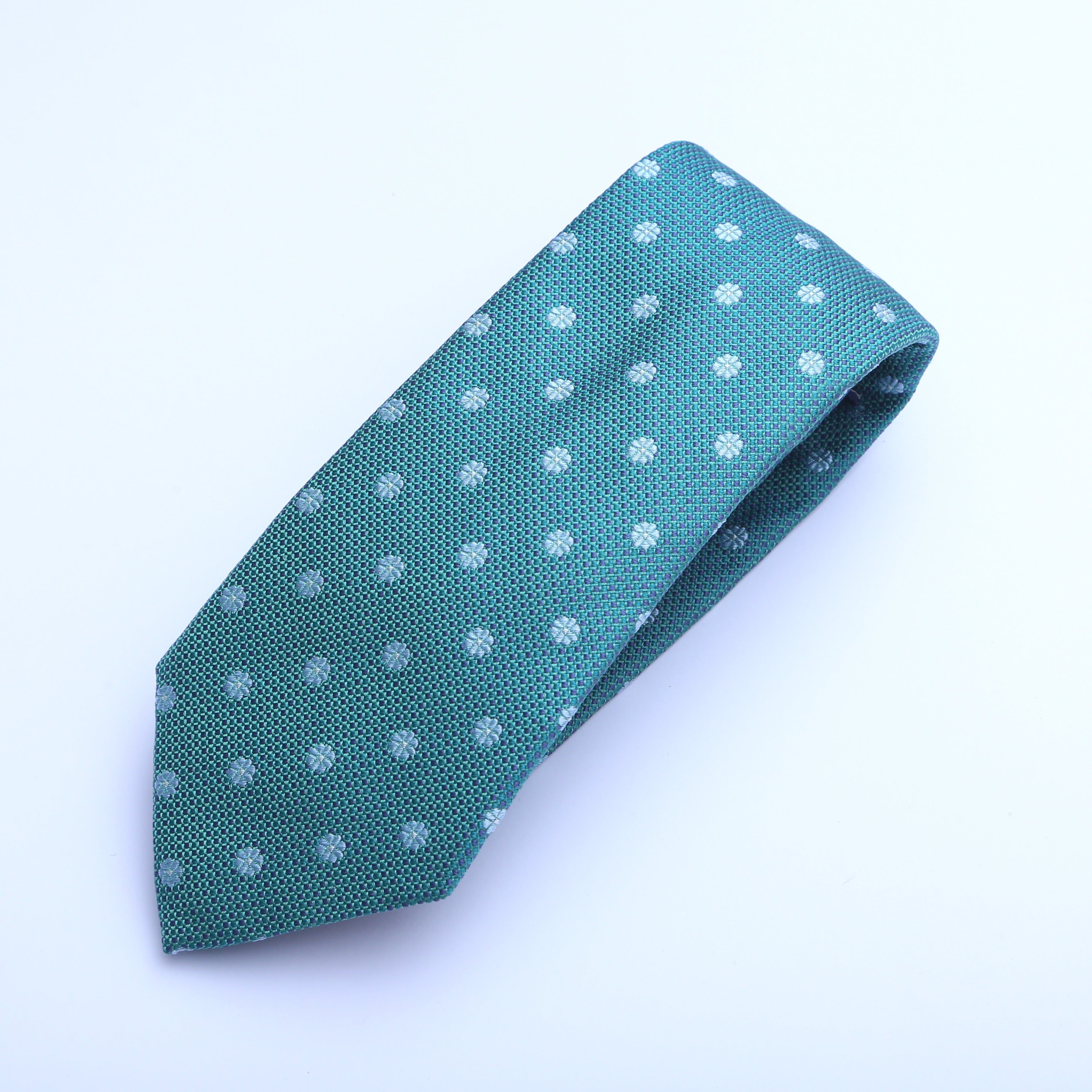 GREEN FLOWER TIE