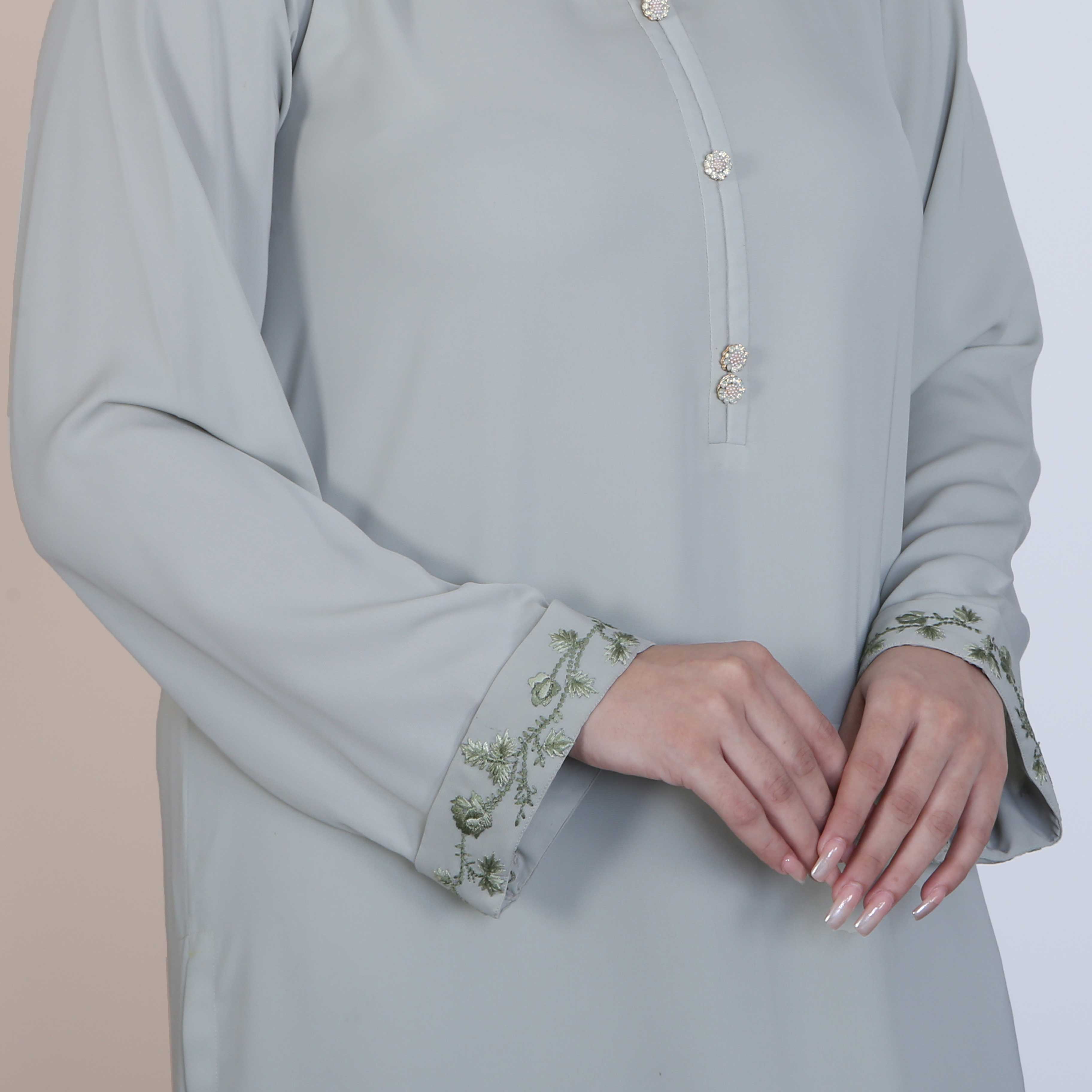 PISTACHIO CHIFFON 2PC SUIT(ST970)