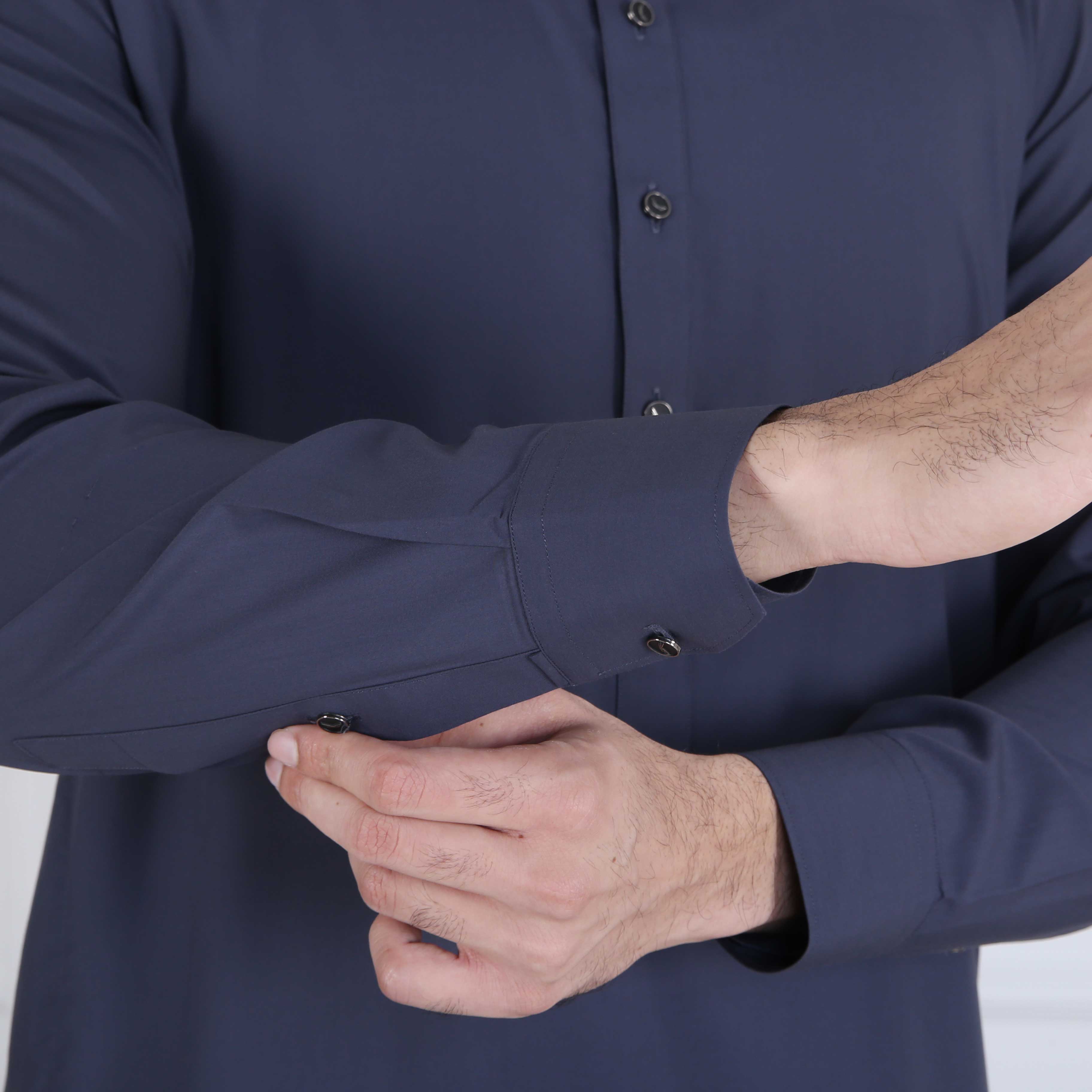 CHARCOAL GREY STITCHED SHALWAR KAMEEZ (ART200)