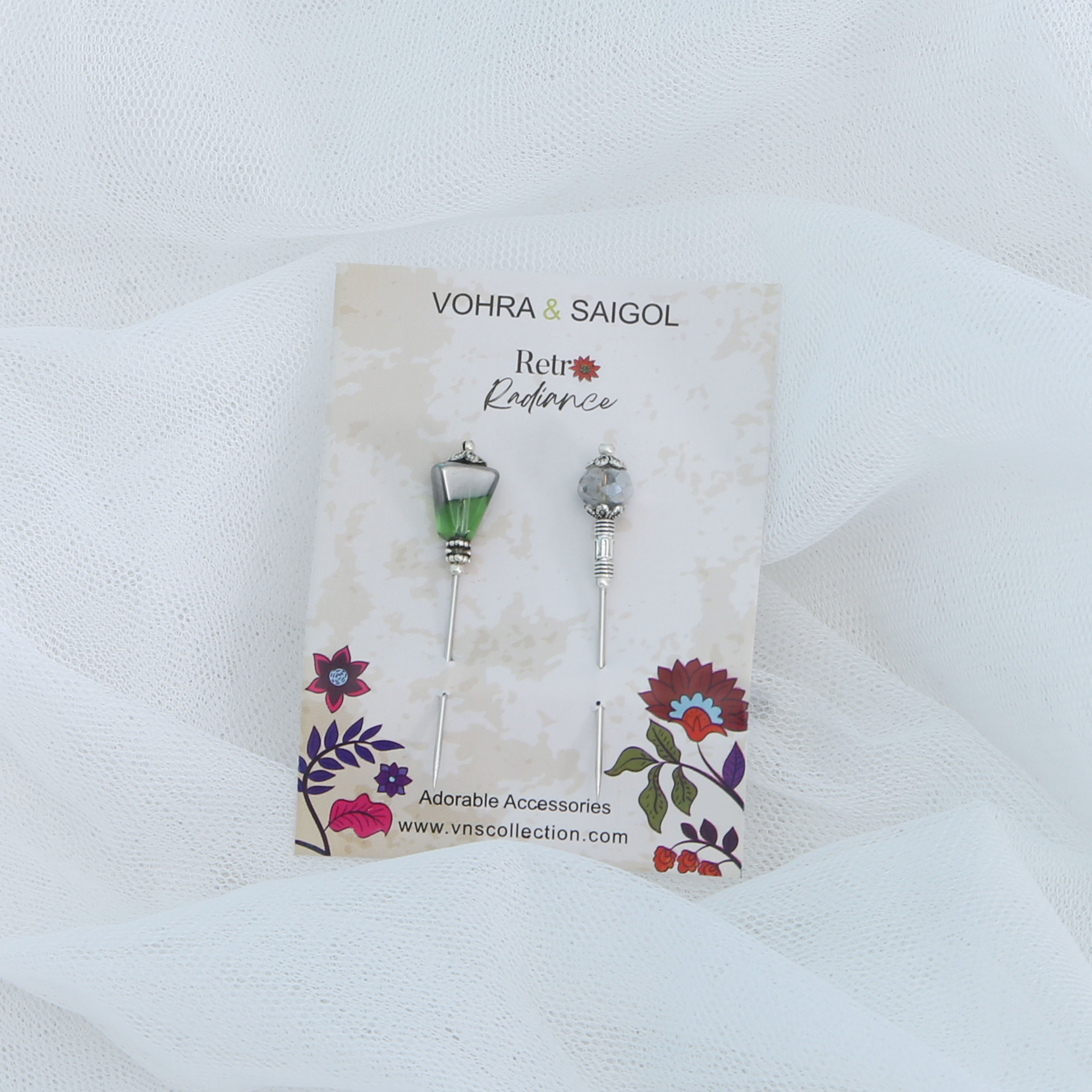 RETRO RADIANCE HIJAB PINS SET OF 2