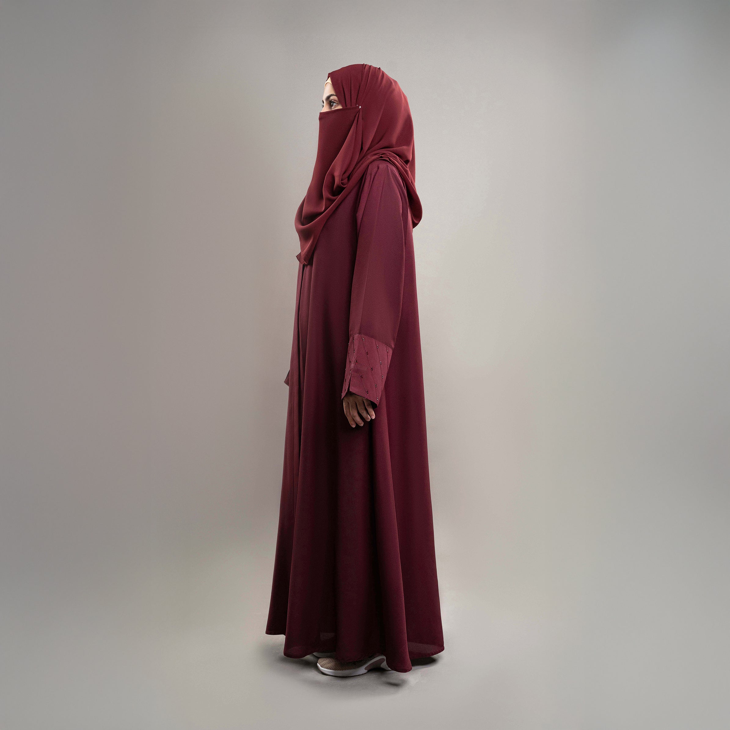 CEDAR GLOW STONEWORK ABAYA(PR929)