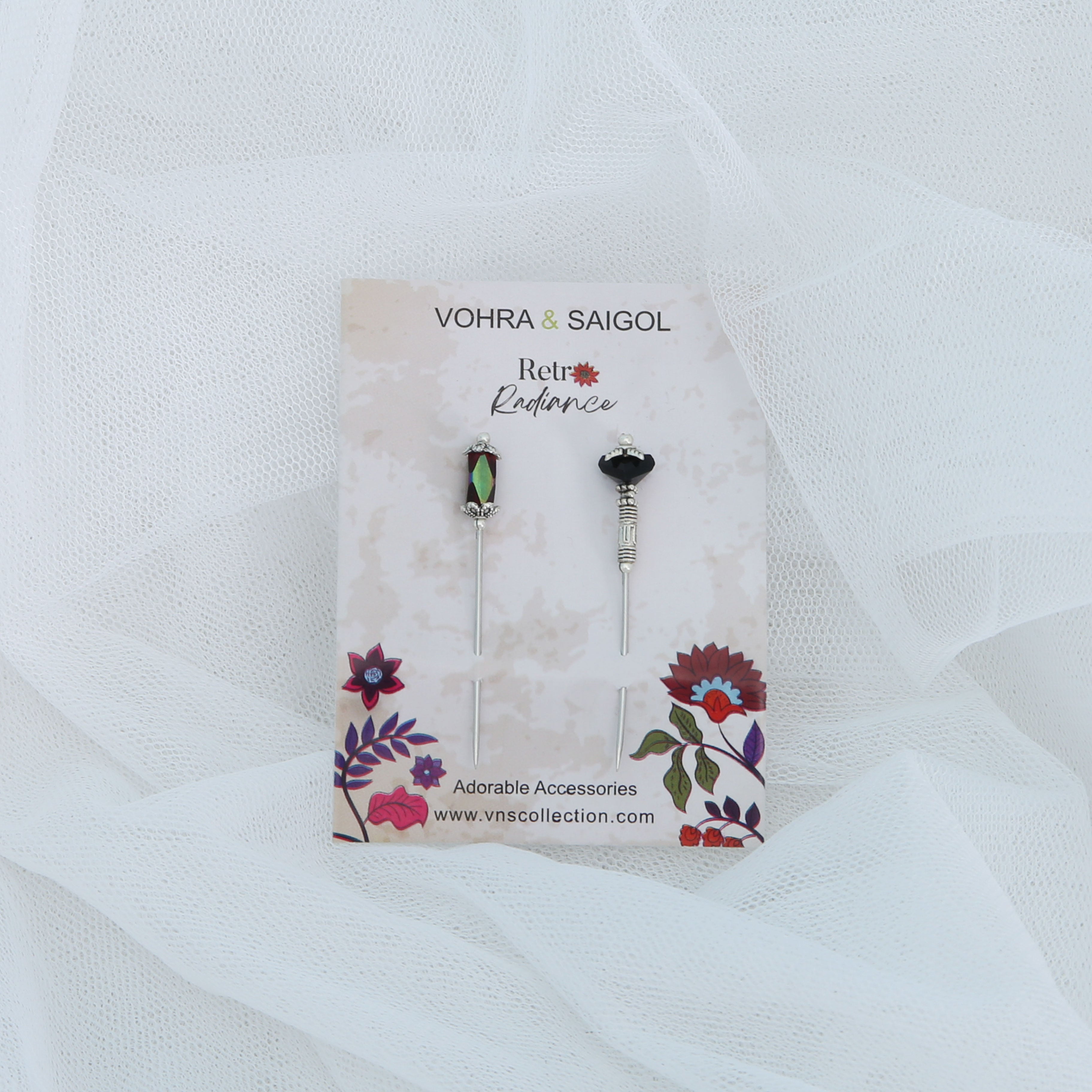 RETRO RADIANCE HIJAB PINS SET OF 2