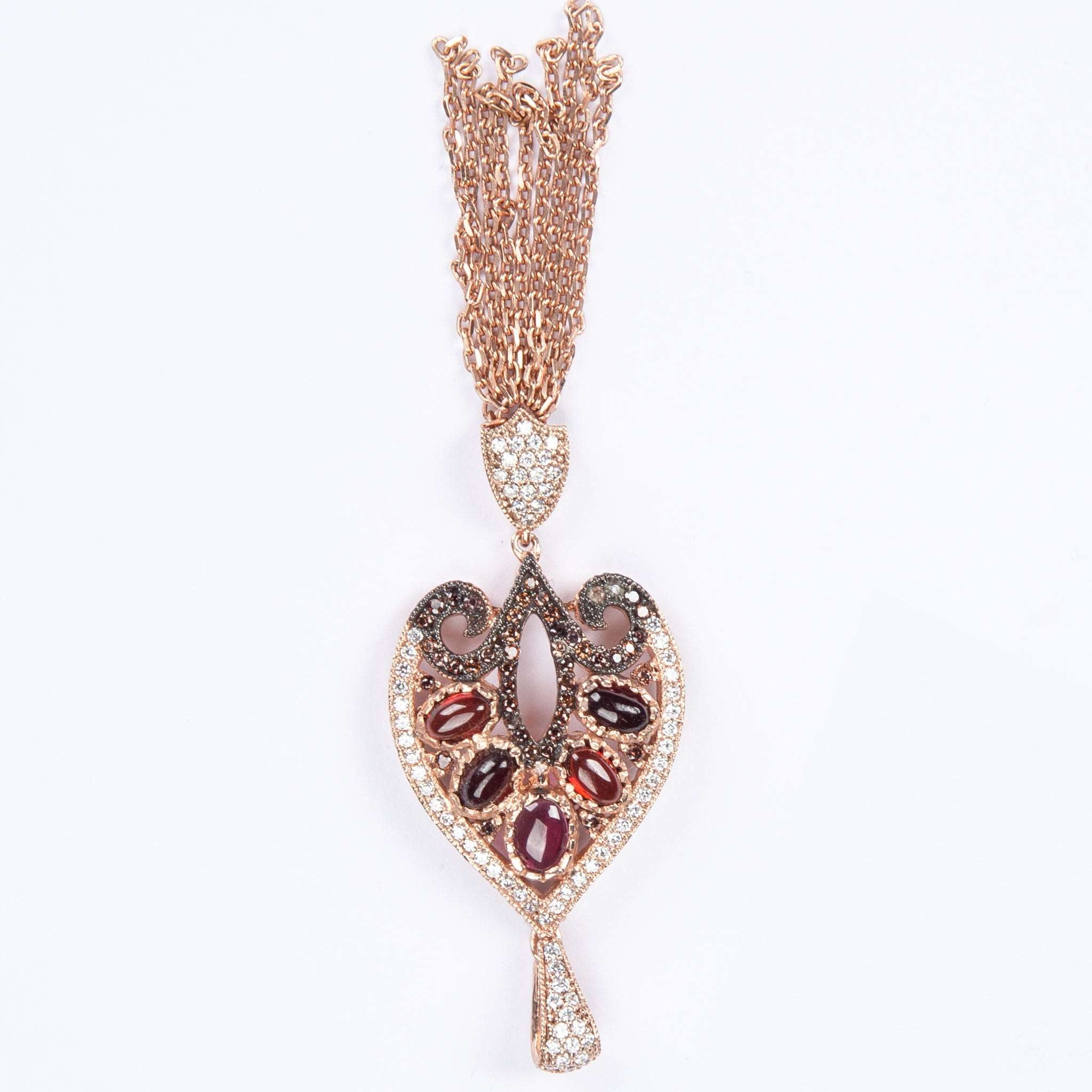 Dazzling Stones Dangle Pendant