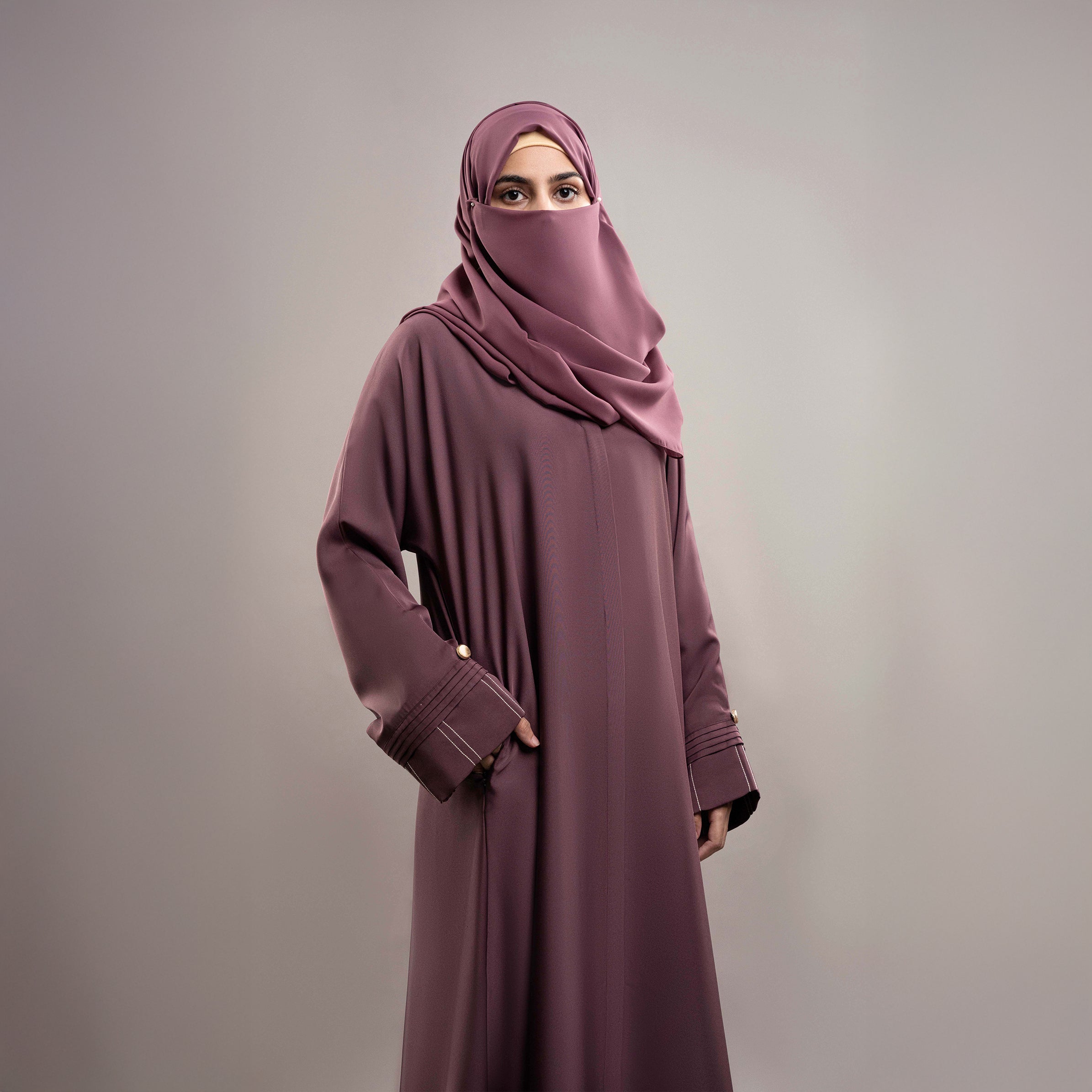 TAUPE SERENITY ABAYA(PR941)
