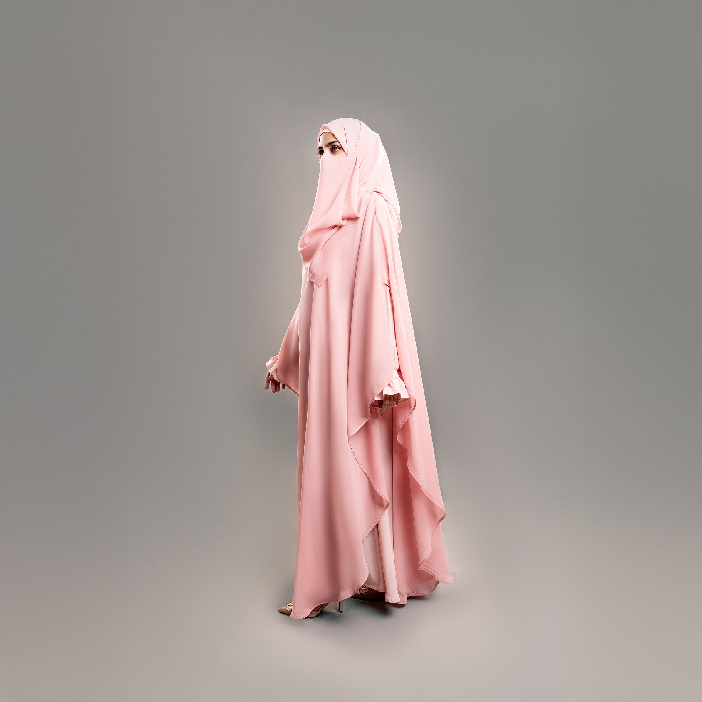 BLUSH AURA FARASHA ABAYA(RB927)