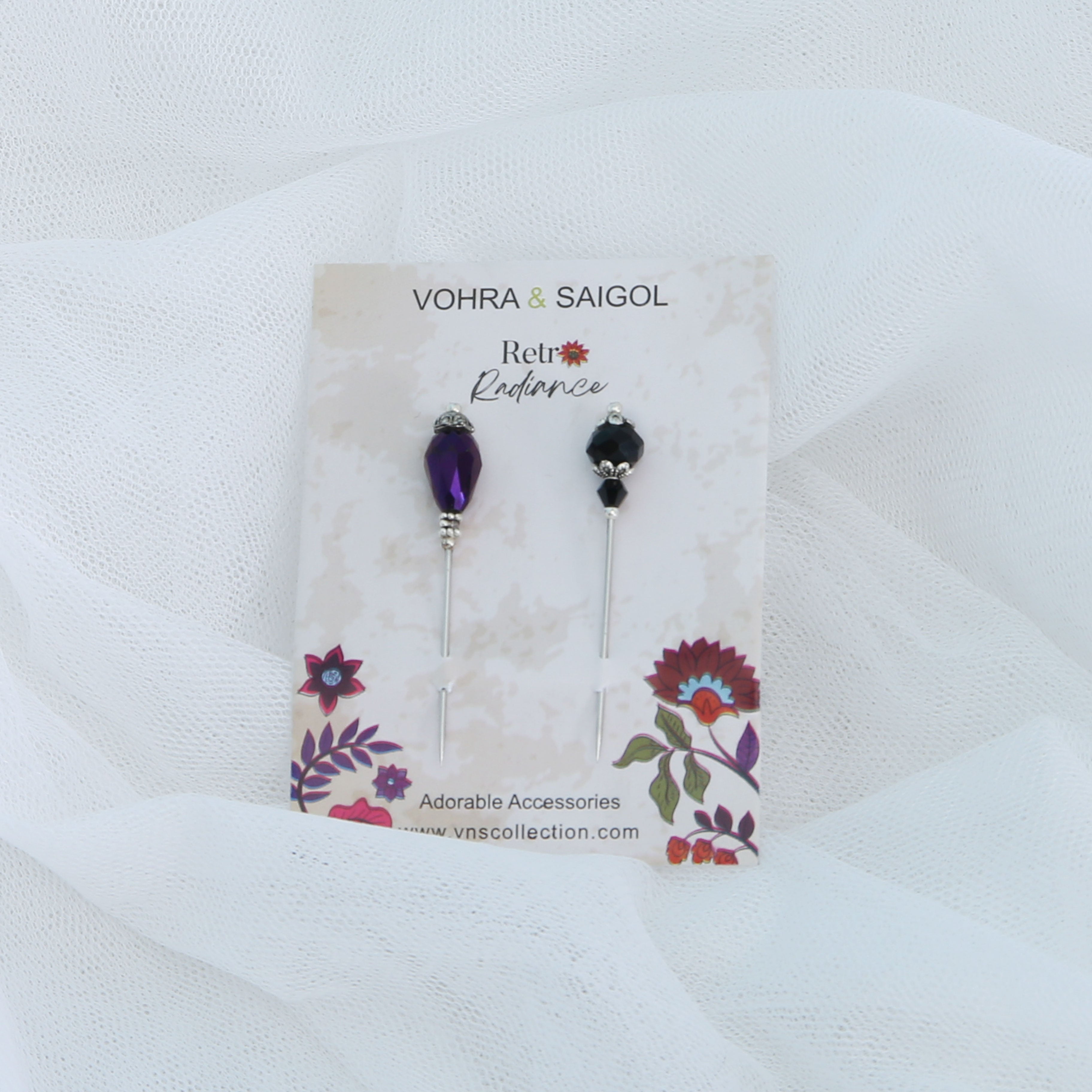 RETRO RADIANCE HIJAB PINS SET OF 2