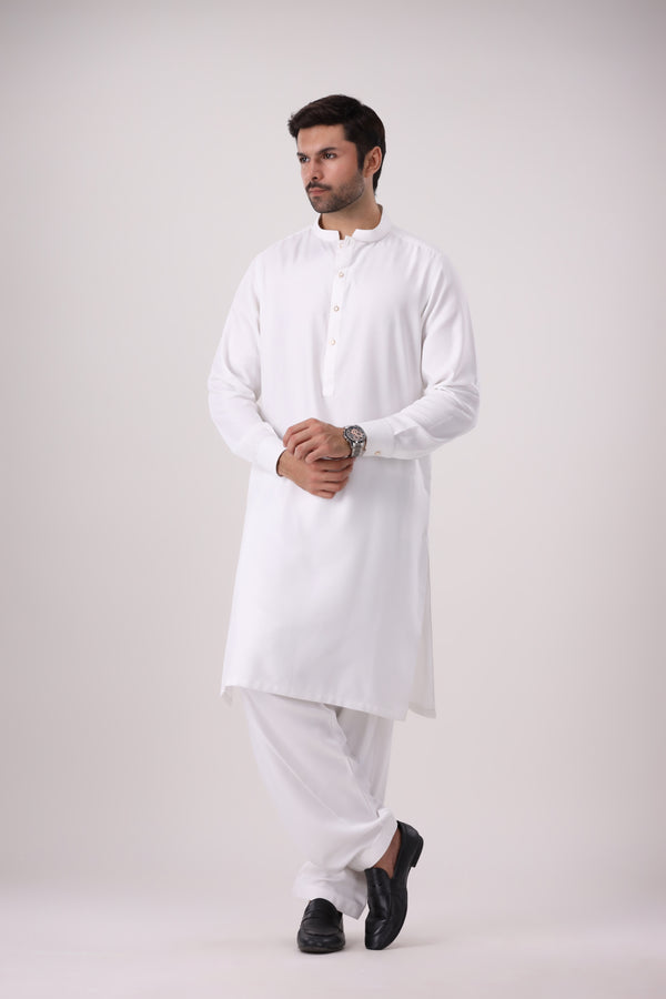 CLASSIC CRISP WHITE SHALWAR QAMEEZ