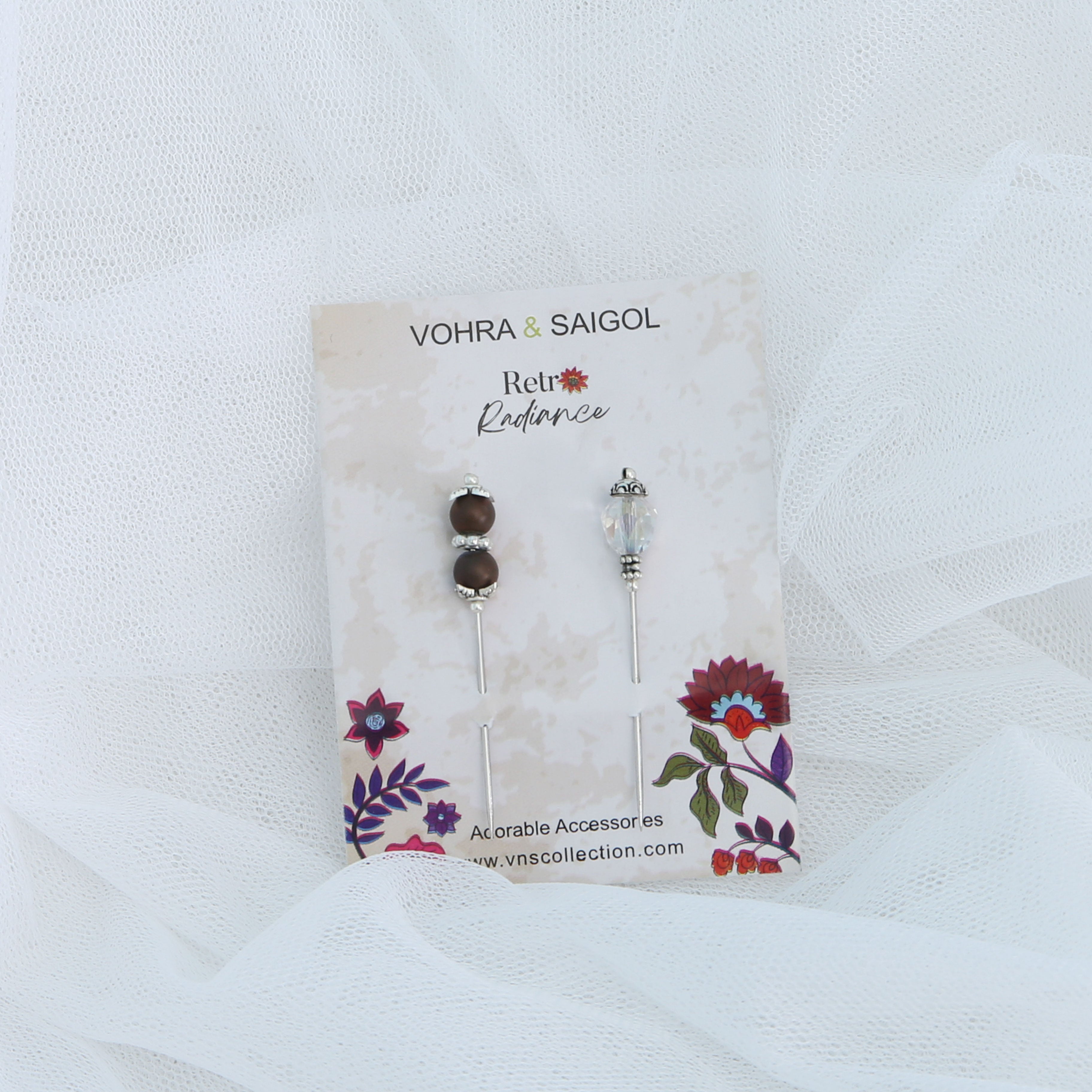 RETRO RADIANCE HIJAB PINS SET OF 2