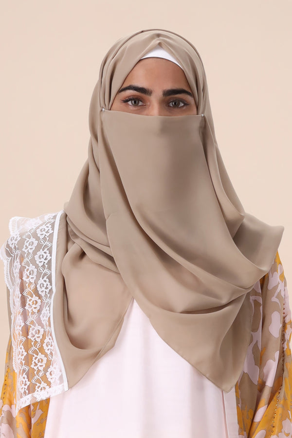 SANDY LACE CHIFFON HIJAB