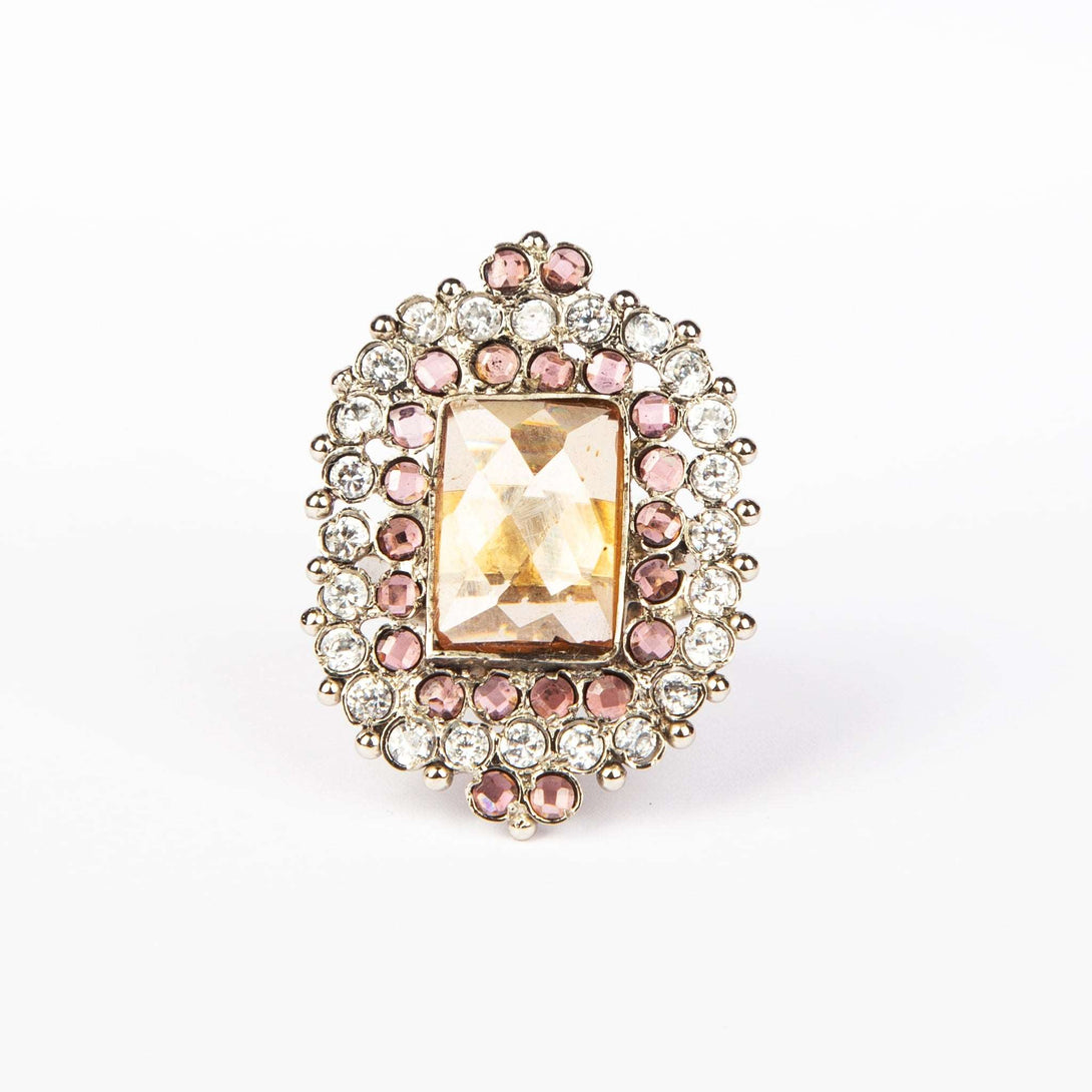Cushion Cut Stoned Ring
