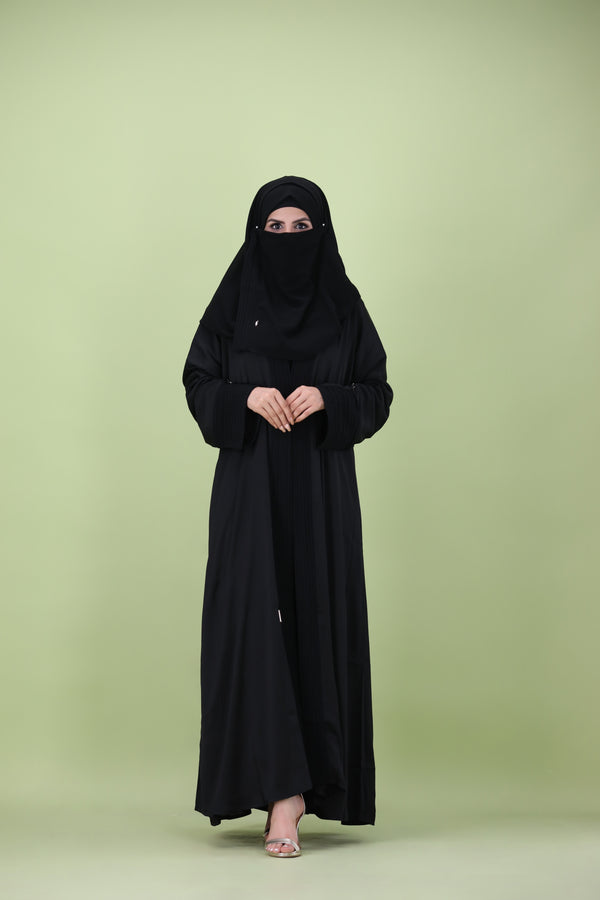 TEXTURED SLEEVE ABAYA