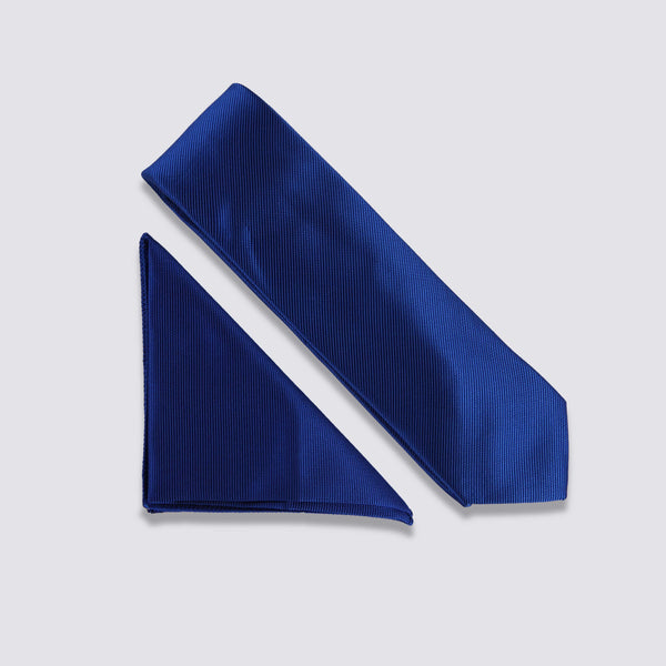 DUSK BLUE TIE & POCKRT SQUARE
