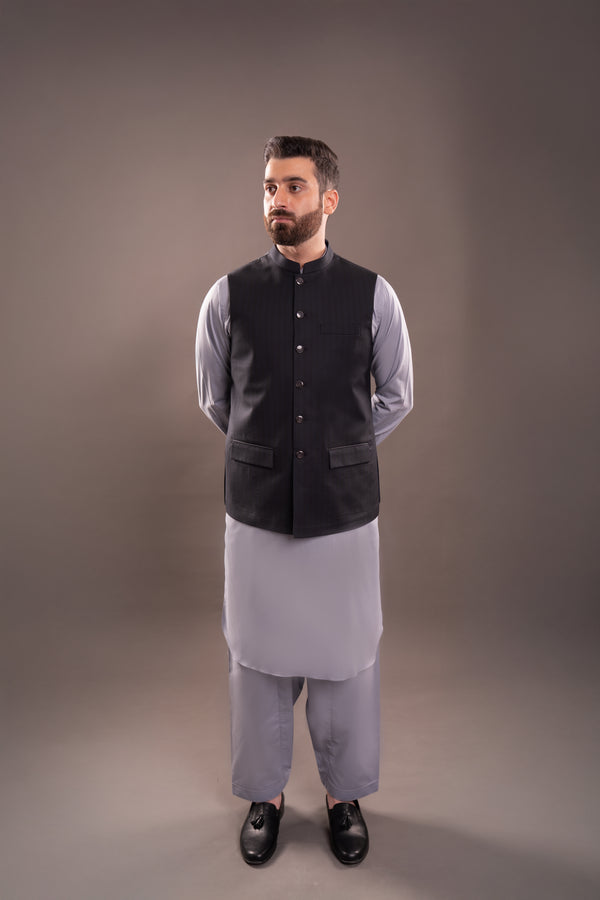 CHARCOAL GREY WAISTCOAT
