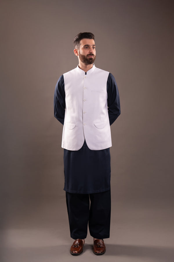 MANDARIN COLLAR WAISTCOAT