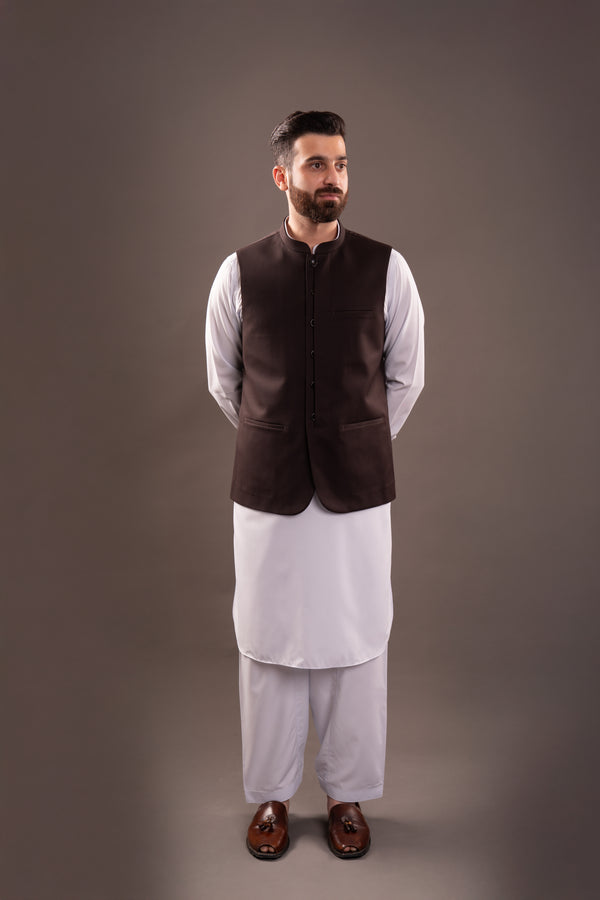 DOUBLE BAND STYLE TROPICAL WAIST COAT(ART300)