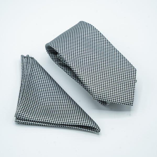HOUNDSTOOTH TIE & POCKET SQUARE
