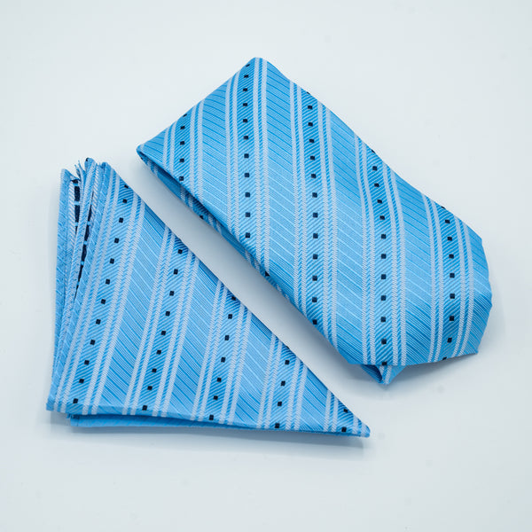 RIVIERA STRIPE TIE & POCKET SQUARE