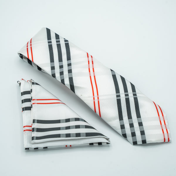 MODERN PLAID TIE & POCKET SQUARE