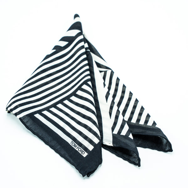 TOM FORD MONOCHROME POCKET SQUARE