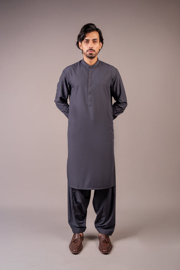 MIDNIGHT CHARCOAL SHALWAR QAMEEZ