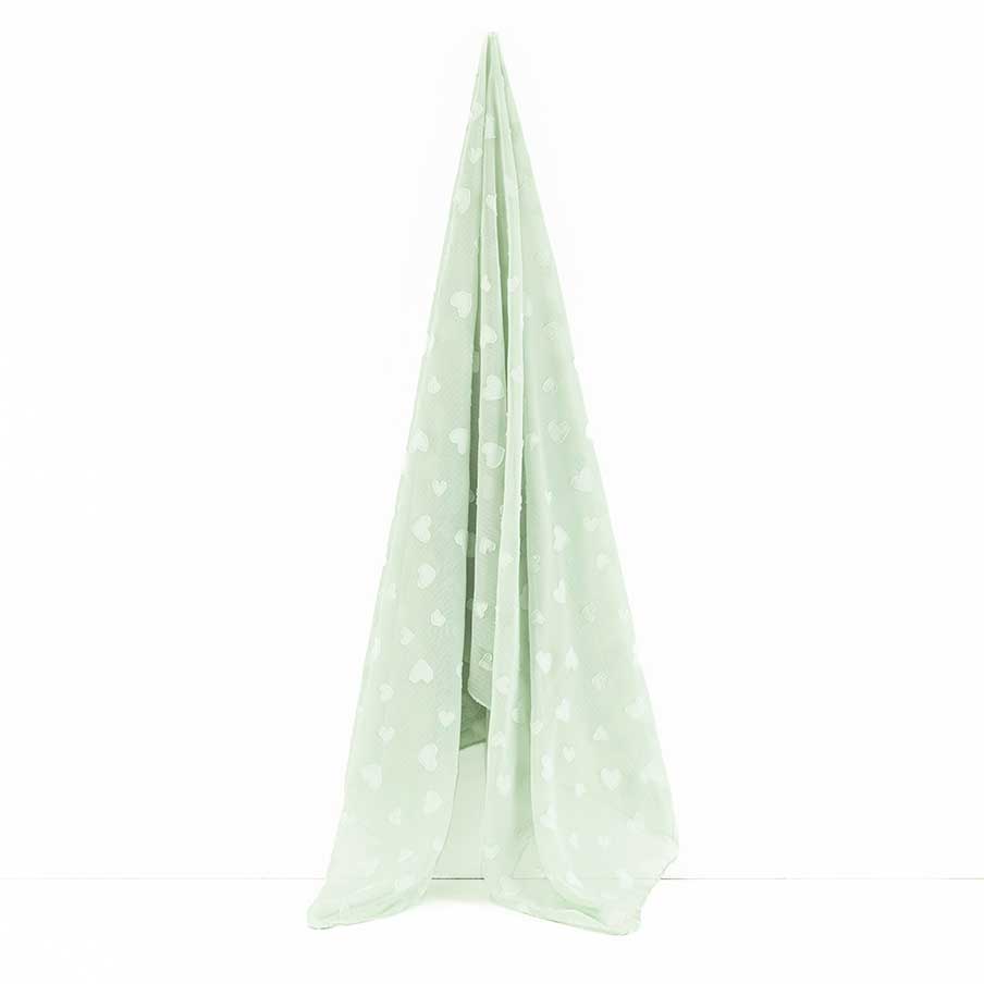 PISTACIO SELF CHIFFON SCARF FOR GIRLS