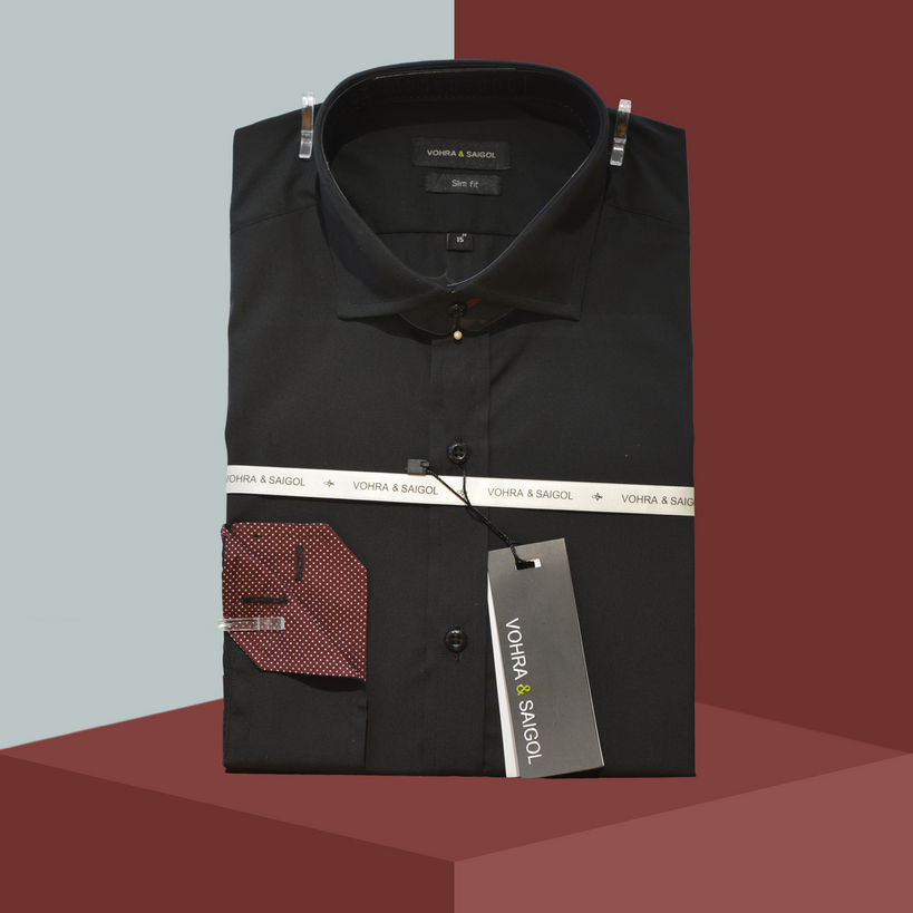 SHIRT COTTON 908-BLACK