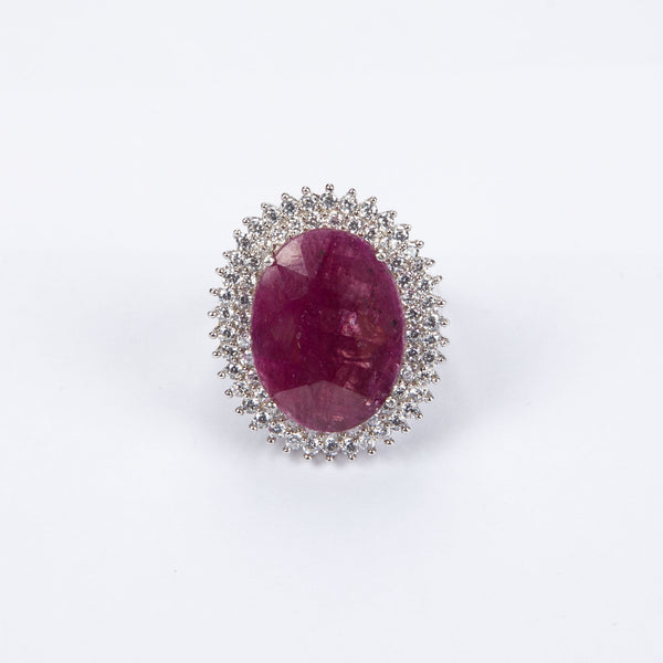 Flawless Oval Stone Ring