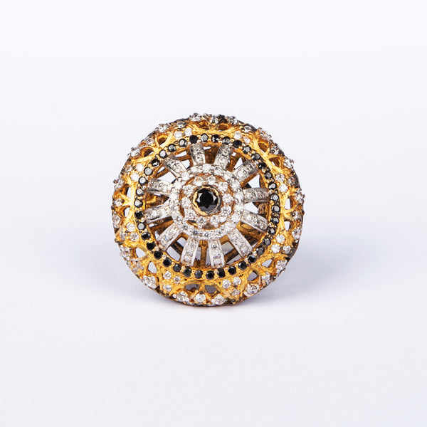 Stunning Golden Cocktail Ring
