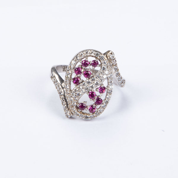 Sterling Silver Fancy Stone Ring