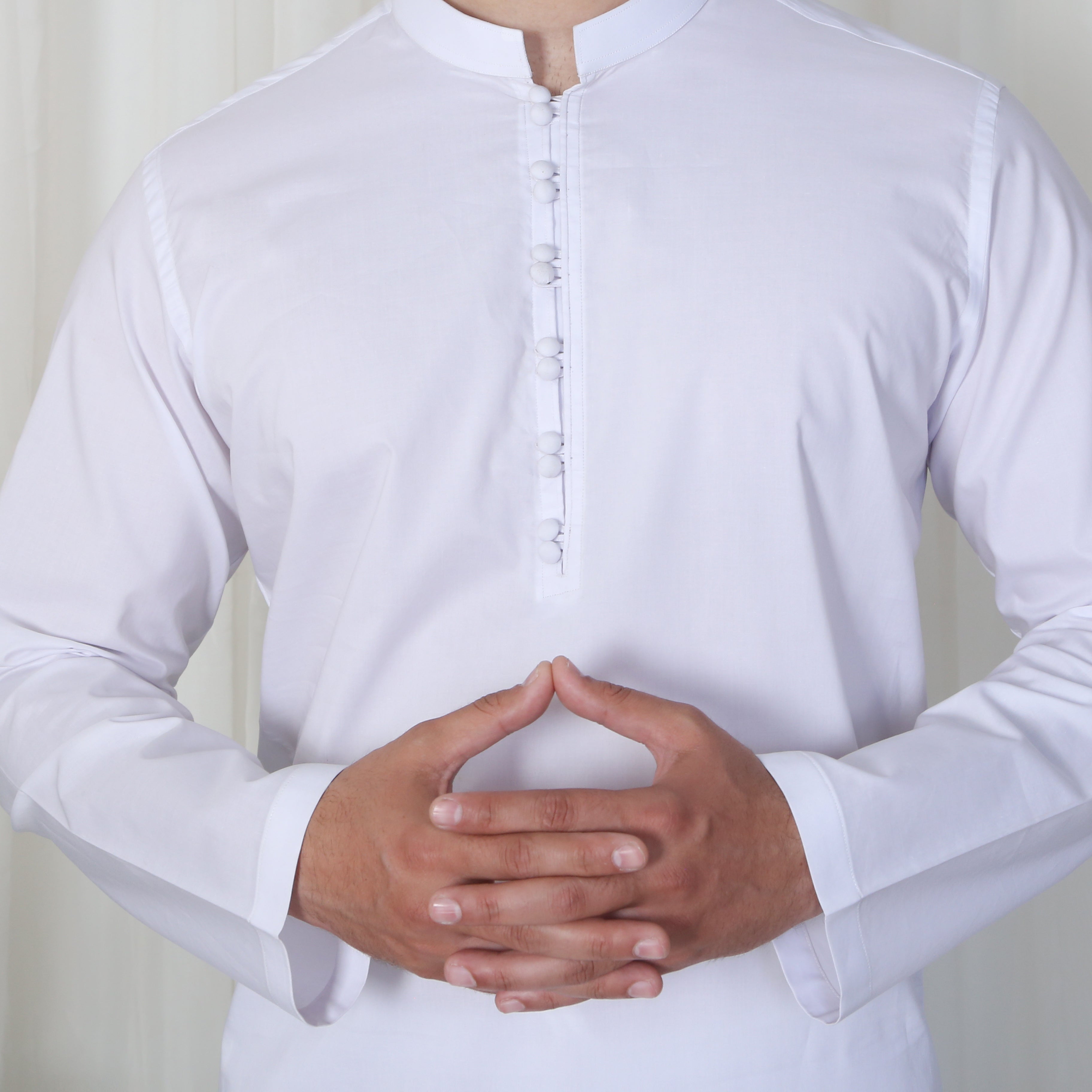 POWDER WHITE COTTON SUIT