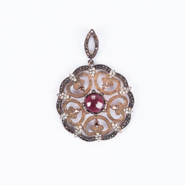 Trendy Red Stone Pendant